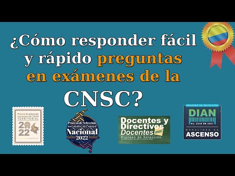 Cómo responder fácil y rápido preguntas en exámenes de concurso (Claves)