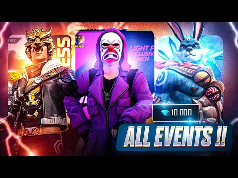 Purple Criminal😳 Spinning All Events in Free Fire