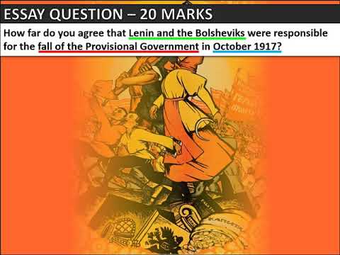 A Level: Essay on the fall of the Provisional Government