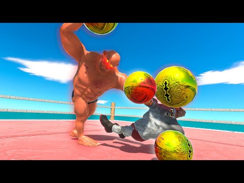 1v1 MAD BOXING - FANTASY vs PRIMATES - Animal Revolt Battle Simulator