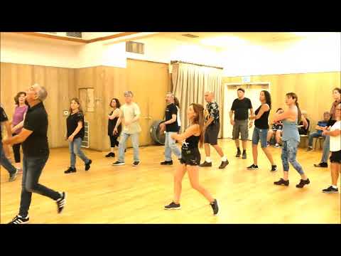 Avi Levy doing a circle dance at Monday Night Partners Aug 12 2019