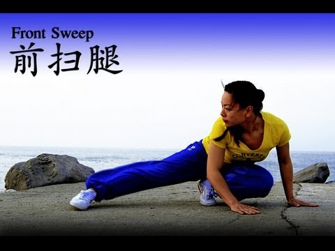 WUSHU TUTORIAL: Front Sweep Kick 900°