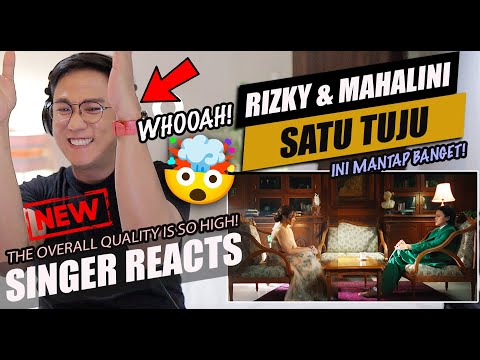 MAHALINI X RIZKY FEBIAN - SATU TUJU (OFFICIAL MUSIC VIDEO) | SINGER REACTION