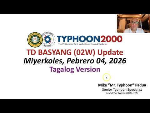 TD BASYANG (02W) Update - Miyerkoles, 02/04/26 (Tagalog Ver)