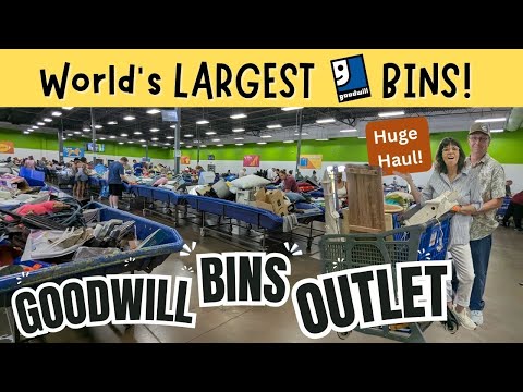 GOODWILL OUTLET BINS: Thrifting World's Largest Outlet Bins - Thrift with Me