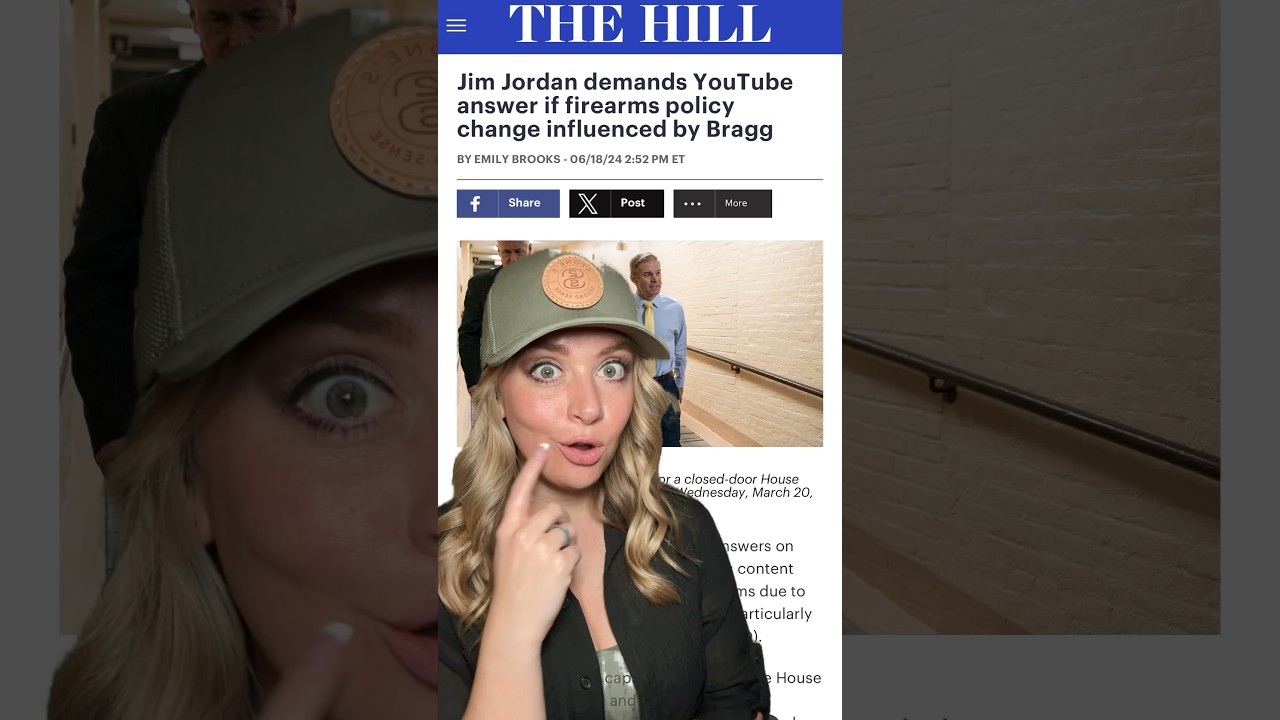Bragg Behind Content Policy Change? Jordan Wants Answers... #shortsvideo #2ndamendment #shorts