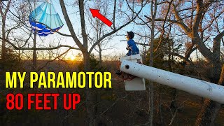 Paramotor pilot crashes - Drones film Rescue