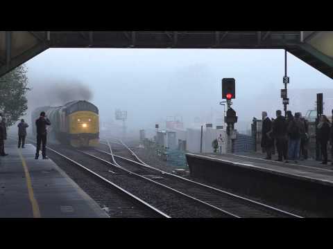 (HD) Colas Rail Filthy 37175 TnT 37219 THRASH Through Bromsgrove, 3S33, 4/11/14.