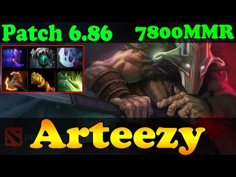 Dota 2 - Patch 6.86 : Arteezy 7800 MMR Plays Juggernaut Vol 1 - Ranked Match Gameplay!