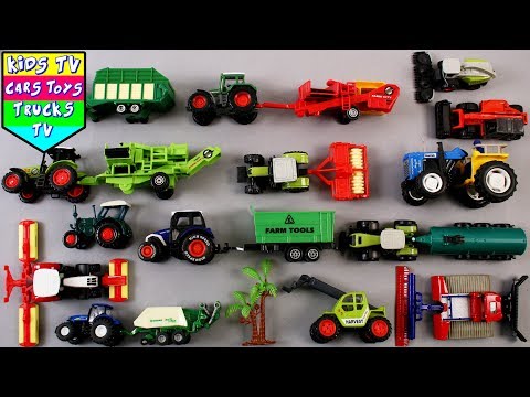Learn Farm Vehicles For Kids | Toy Videos