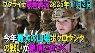 【ウクライナ戦況】25年11月2日。