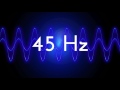 45 Hz clean sine wave BASS TEST TONE