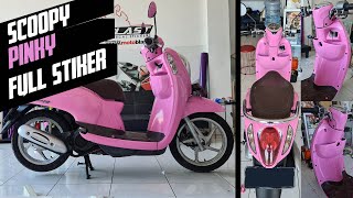 PINKY STICKER WRAPPED ON SCOOPY by Motoblast