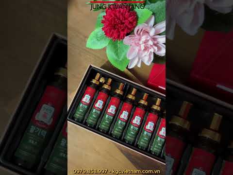 Video [Mở Hộp] Nước Hồng Sâm KGC Vital Tonic 10 ống Korean Red Ginseng Jung Kwan Jang