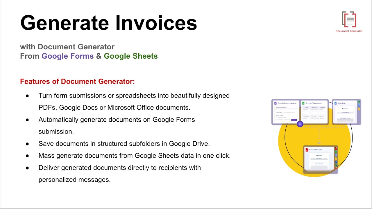 How to Automatically Generate Invoices & Send Emails Using Google Forms & Google Sheets
