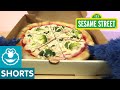 Sesame Street Cookie Monster Unboxes A Pizza