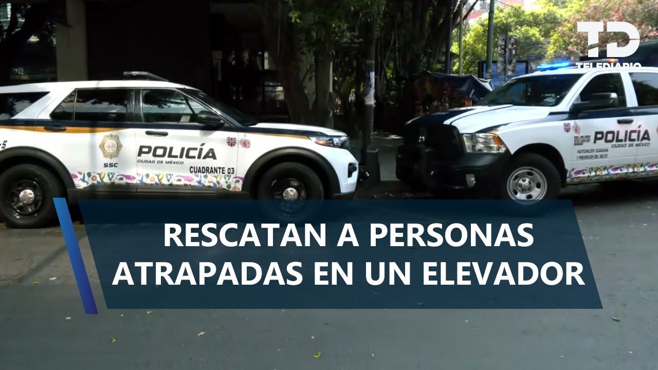 Rescatan a personas atrapadas en un elevador en oficinas de la colonia Roma, CdMx