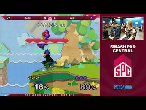 SPC 100 AMA Losers Quarters - Gunz (Falco) vs Valk (Samus)
