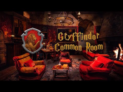Gryffindor Common Room ⚡ Harry Potter Ambience 🔥 Hogwarts ASMR