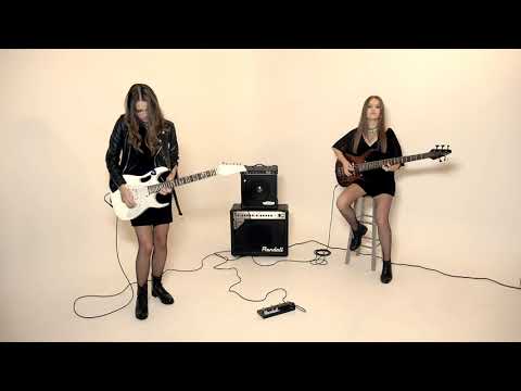 Hotel California guitar solo - EAGLES (cover by RockMilady and BassSister)