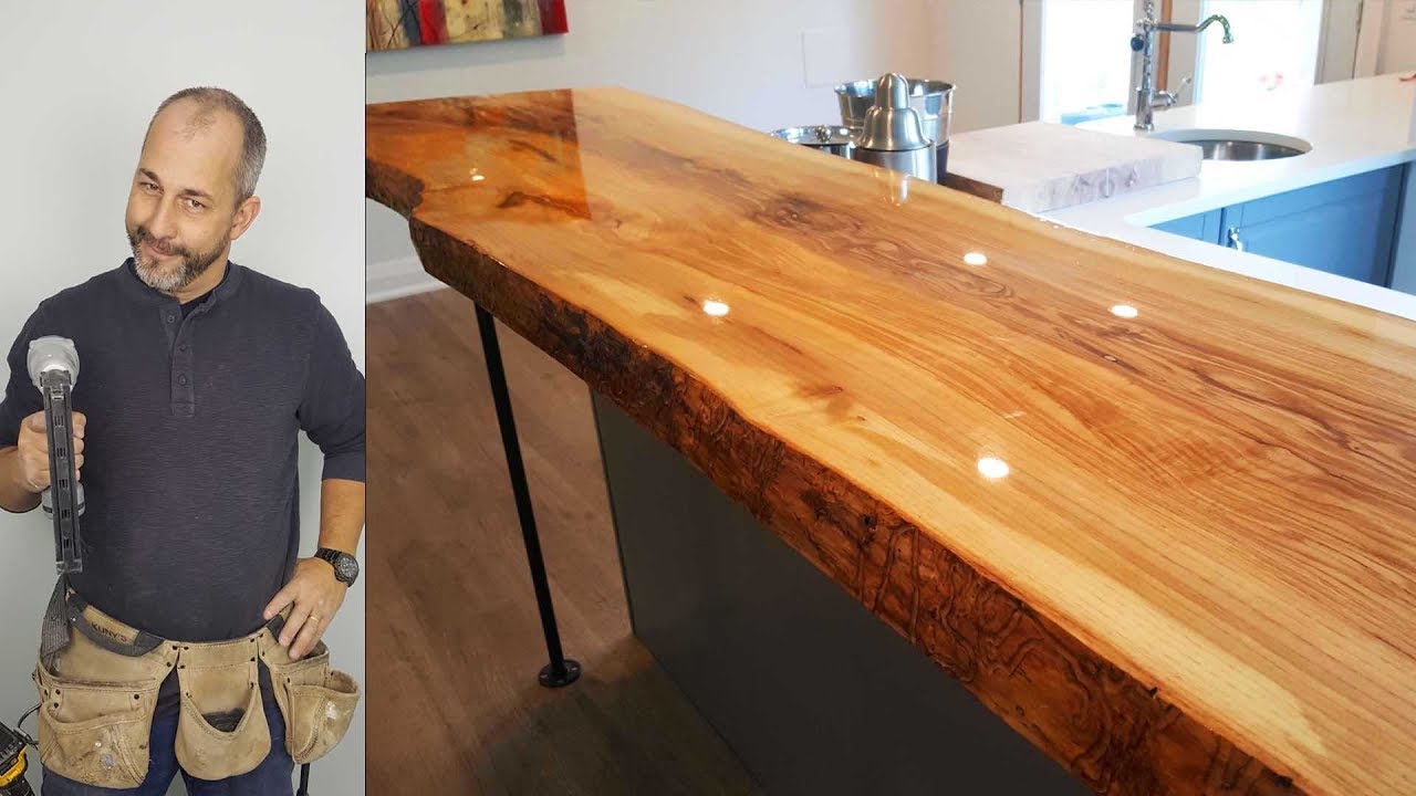 How to Build A Live Edge  Counter top for under $500.00