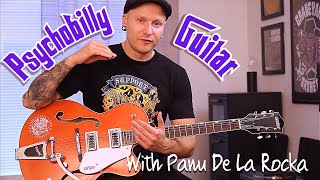 Psychobilly Guitar Tutorial - Graveyard Bashers Style feat. Panu De La Rocka