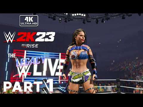 WWE 2K23 MyRise The LEGACY Gameplay Walkthrough Part 1 FULL GAME [4K 60FPS PC] - No Commentary