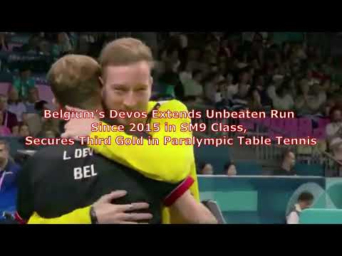 Laurens Devos Unbeaten Run Since 2015, Believe it #paris2024 #pingpong #tabletennis #paratabletennis