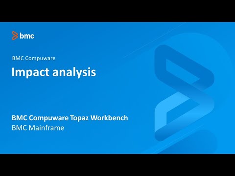 BMC Compuware Topaz Workbench - Impact analysis