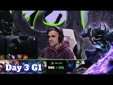 RNG vs UOL - Day 3 LoL MSI 2021 Group Stage | Royal Never Give Up vs Unicorns of Love full game