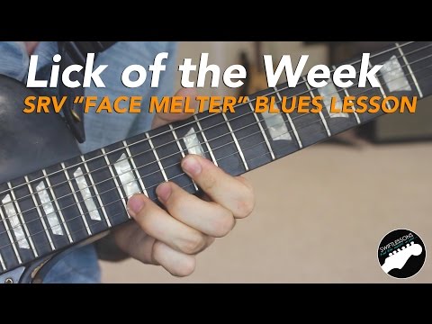 Stevie Ray Vaughan "Face Melting" Lick of the Week - Blues Guitar Lesson