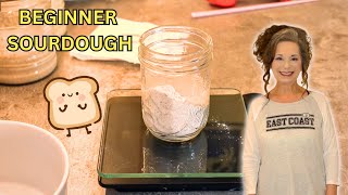 MAKING MY SOURDOUGH STARTER AND DOUGH (BEGINNER)  | PART 1 #subscribe