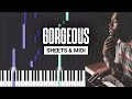 Gorgeous - Kanye West - Piano Tutorial - Sheet Music & MIDI