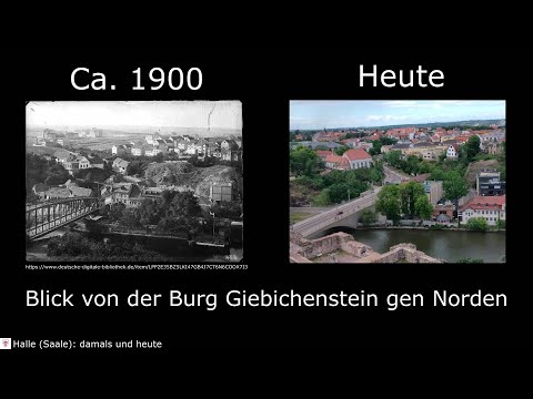 Halle (Saale) damals vs. heute #6