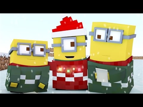 ♪ Minecraft Minions Singing Jingle Bells ♪ - ( Minecraft Animation )