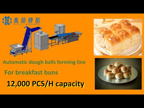 Dough balls forming & panning line