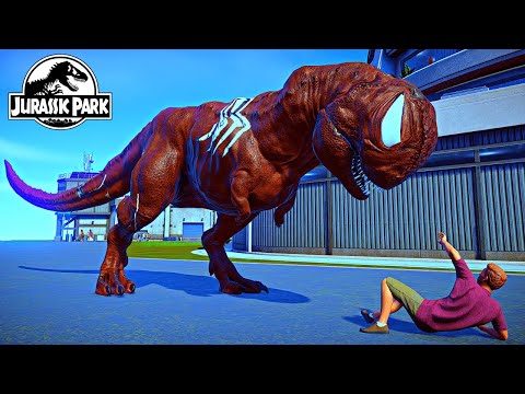 Watch Spiderman Universe Dinosaurs Vs Shazam! show in Jurassic World with Dangerous Brown Carnage