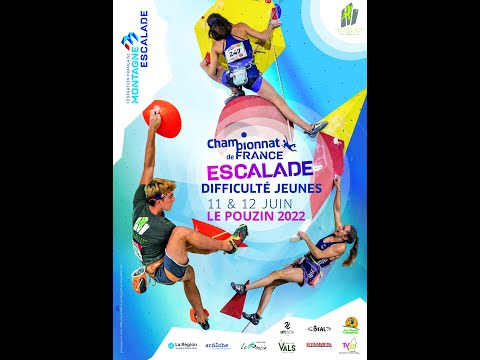 Direct TV07 : Les finales du Championnat de France d'Escalade - Difficulté Jeune - 12 Juin 2022