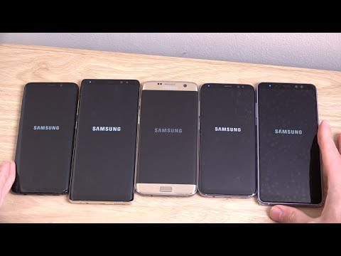Samsung Galaxy S9 vs A8+ vs Note 8 vs S8 vs S7 Edge - Speed Test!