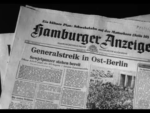 Volksaufstand in der DDR (17. Juni 1953 - Wochenschau West)