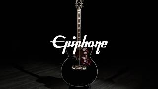 Video thumbnail for Epiphone EJ-200CE Electro Acoustic, Black | Gear4music demo by Gear4music Guitars