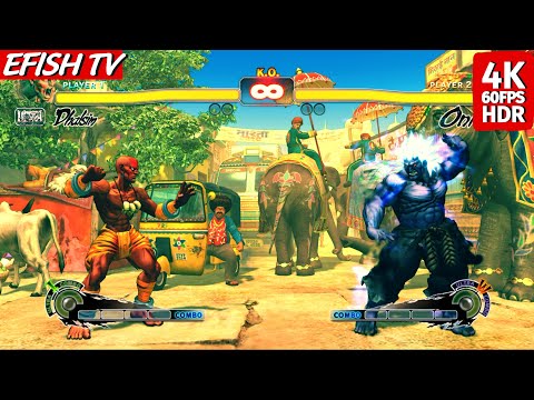 Dhalsim vs Oni (Hardest AI) - Ultra Street Fighter IV (PS5 4K 60FPS)