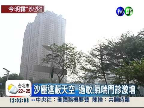 漫天沙塵襲中南部 白天像黑夜!