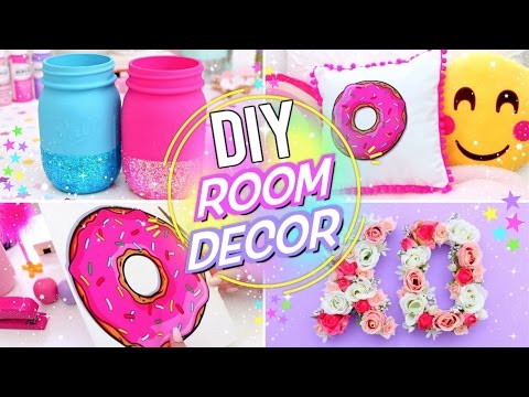 DIY BRIGHT & FUN ROOM DECOR! Pinterest Room Decor for Spring and Summer! Video