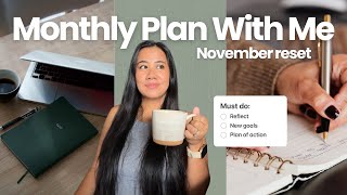 How I Plan My Month So I Don't Feel Overwhelmed | Plan With Me November + Free Notion Template