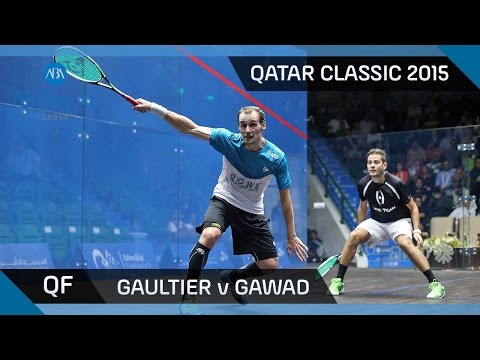 Squash: Qatar Classic 2015 - Men's QF Highlights: Gaultier v Gawad