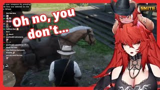 Zentreya having a little accident in Red Dead Redemtion 2