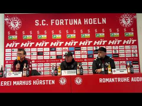 Die PK nach dem 3:2-Erfolg der Fortuna im Derby gegen die U21 des FC.