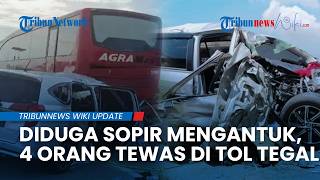 Sopir Diduga Mengantuk, Mobil Toyota Calya Tabrak Bus di Tol Tegal: 4 Orang Tewas 1 Balita Kritis