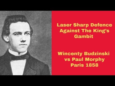 Laser sharp defence against the king’s gambit | Wincenty Budzinski vs Paul Morphy Paris 1858